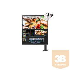   LG IPS monitor 27.6" 28MQ780, 2560x2880, 16:18, 300cd/m2, 5ms, 2xHDMI/DisplayPort/USB-C/2xUSB, Pivot, hangszóró