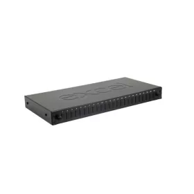   EXCEL Optikai Patch Panel SM/MM LC Duplex 24 portos ÜRES 1U, fekete