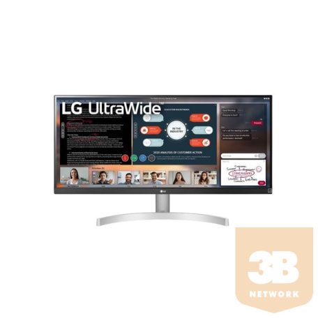 LG IPS monitor 29" - 29WN600, 2560x1080, 21:9, 250 cd/m2, HDMIx2,DisplayPort, HDR10
