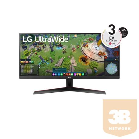 LG IPS monitor 29" 29WP60G-B, 2560x1080, 21:9, 250cd/m2, 1ms, 75Hz, HDMI/DP/USB-C/Audio out, HDR, AMD FreeSync™