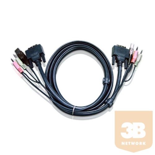 ATEN KVM Kábe l USB DVI 3m 2L-7D03U