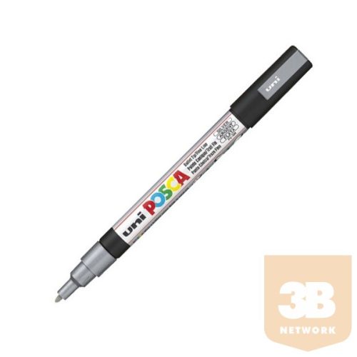 UNI POSCA Marker Pen PC-3M Fine - Silver