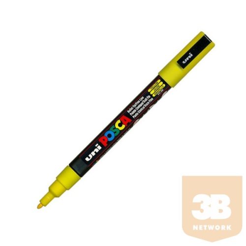 UNI POSCA Marker Pen PC-3M Fine - Yellow