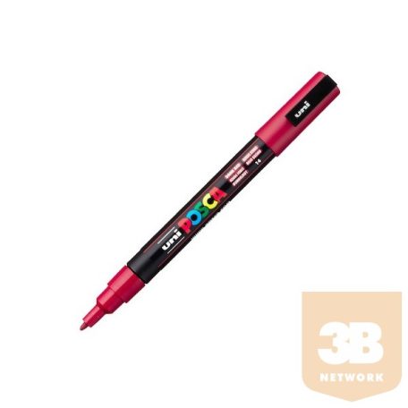 UNI POSCA Marker Pen PC-3M Fine - Dark Red