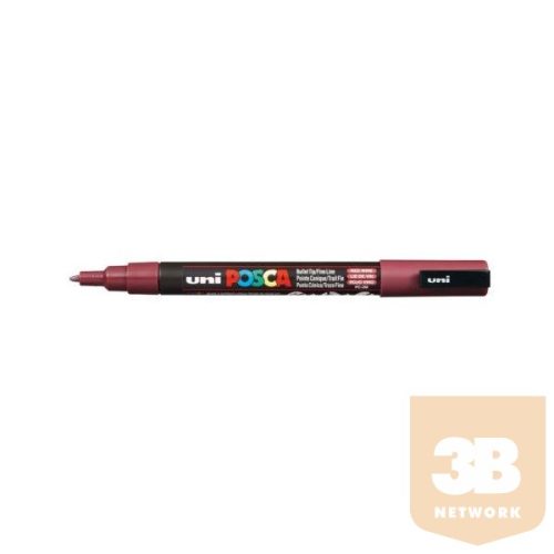 UNI POSCA Marker Pen PC-3M Fine - Red Wine