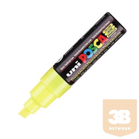 UNI POSCA Marker Pen PC-8K Broad Chisel - Yellow