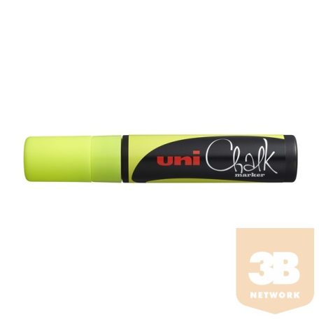 UNI Chalk Marker Pen PWE-17K Broad Tip - Yellow