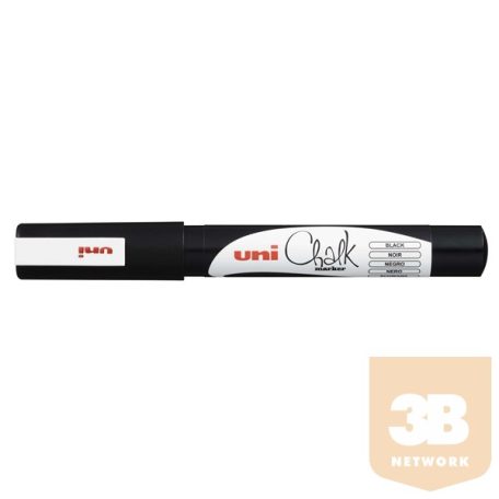 UNI Chalk Marker Pen PWE-3M Fine Bullet Tip - Black