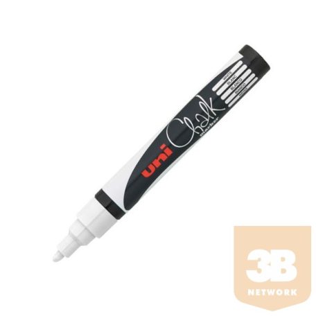 UNI Chalk Marker Pen PWE-5M Medium Bullet Tip - White