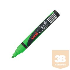   UNI Chalk Marker Pen PWE-5M Medium Bullet Tip - Fluorescent Green