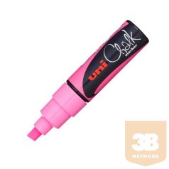   UNI Chalk Marker Pen PWE-8K Broad Chisel Tip - Fluorescent Pink