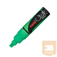   UNI Chalk Marker Pen PWE-8K Broad Chisel Tip - Fluorescent Green