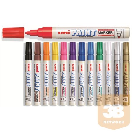 UNI Paint Marker Pen Medium PX-20 - Shiny Silver