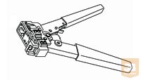 AMP Pro-Installer Moduláris Dugasz krimpelő fogó (Cat.5E) (3-231652-0)