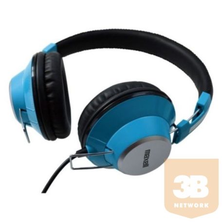 MAXELL Fejhallgató RETRO DJ 3.5mm Jack, Kék