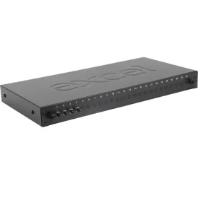   EXCEL Optikai Patch Panel 1U MM ST 24 port, 4 ST toldóval töltve
