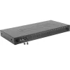 EXCEL Optikai Patch Panel 1U MM ST 24 port, 4 ST toldóval töltve