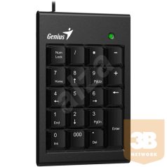   Genius Billentyűzet - Numpad 110 Slim (Vezetékes, USB, vékony, numerikus billentyűzet, fekete)