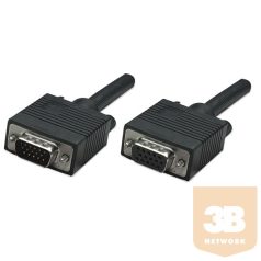   Manhattan Kábel - SVGA Monitor kábel HD15 male to HD15 female 3m