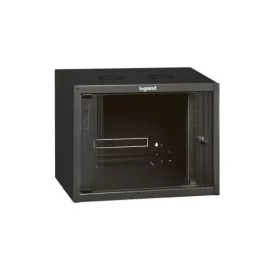   LEGRAND fali rack szekrény 19' 9U MAG: 494 SZÉL: 600 MÉLY: 450 antracit egyrészes üvegajtós készre szerelt MAX: 27 kg L