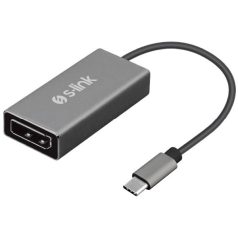   S-Link Átalakító - SW-U510 (USB Bemenet:USB Type-C, Kiemenet: Display port, fém, szürke)