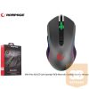 Rampage Egér Gamer - SMX-R70 BLAZE (6400DPI, 6 gomb, makro, RGB LED, 1,8m harisnyázott kábel, piros-fekete)