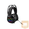 Rampage Fejhallgató - Miracle-X5 RGB (PS4/ XBOX/PC, 7.1, mikrofon, USB, hangerősz., nagy-párnás, 2.2m kábel, fekete)