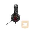 Rampage Fejhallgató - Miracle-X5 RGB (PS4/ XBOX/PC, 7.1, mikrofon, USB, hangerősz., nagy-párnás, 2.2m kábel, fekete)