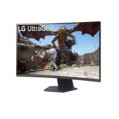   LG Ívelt monitor 31,5" 32GS60QC, 2560x1440, 16:9, 300cd/m2, 1ms, 2xHDMI/DisplayPort, 180Hz, HDR10