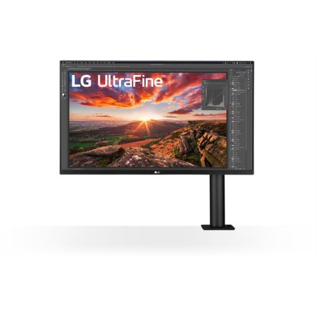LG IPS monitor 31.5" 32UN880P, 3840x2160, 16:9, 350cd/m2, 5ms, 2xHDMI/DisplayPort/USB-C/2xUSB, Pivot, hangszóró