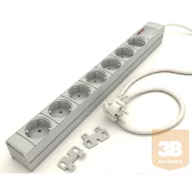   DI-STRIP Compact hálózati elosztó 7db aljzattal, kapcsoló nélkül