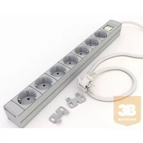   DI-STRIP Compact hálózati elosztó 7db aljzattal, kapcsolóval