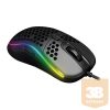 Rampage Egér Gamer - SMX-R85 GENTLE (6400DPI, 6 gomb, makro, RGB LED, harisnyázott kábel, fekete)