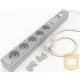 DI-STRIP Safety Standard hálózati elosztó 5db aljzattal, kapcsolóval, túlfeszültség védelemmel + zavarszűrő