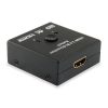 Equip HDMI Switch - 332723 (1x Bemenet, 2x Kimenet, két irányú jelátvitel, fekete)