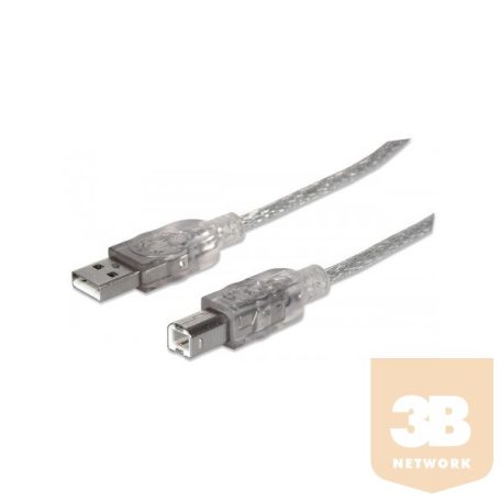 Manhattan 333405 USB 2.0 printer kábel (A apa/B apa, 1,8m)