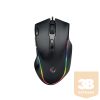 Rampage Egér Gamer - SMX-G72 GREEDY RGB (4800DPI, 8 gomb, makro, RGB LED, 1,7M kábel, fekete)