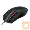 Rampage Egér Gamer - SMX-G72 GREEDY RGB (4800DPI, 8 gomb, makro, RGB LED, 1,7M kábel, fekete)