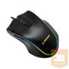 Rampage Egér Gamer - SMX-G72 GREEDY RGB (4800DPI, 8 gomb, makro, RGB LED, 1,7M kábel, fekete)