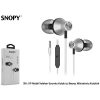 Snopy Fülhallgató - SN-J19 White (mikrofon, 3.5mm TRRS jack, 1.2m kábel, fehér)