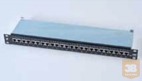 AMP Cat.5E STP 24 portos patchpanel, 1U, v.szürke (336671-2)