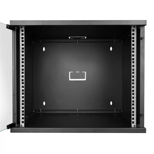 S-Link fali rackszekrény - 4U 19" fali kivitel (190x530x400mm, fekete), lapraszerelt