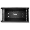 S-Link fali rackszekrény - 4U 19" fali kivitel (190x530x400mm, Flatpack, világosszürke), lapraszerelt