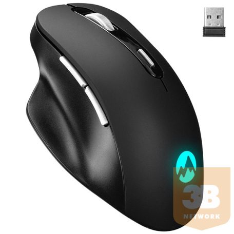 Everest Gamer Egér - SM-W76X-HURRY  (1600 DPI, 6 gomb, optikai, fekete, LED)