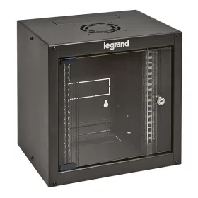   LEGRAND fali rack szekrény 10' 6U MAG: 362 SZÉL: 320 MÉLY: 300 antracit egyrészes üvegajtós készre szerelt MAX: 12 kg Li