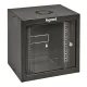 LEGRAND fali rack szekrény 10' 6U MAG: 362 SZÉL: 320 MÉLY: 300 antracit egyrészes üvegajtós készre szerelt MAX: 12 kg Li