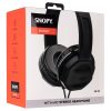 Snopy Fejhallgató - SN-101 BONNY Black (stereo, mikrofon, 3.5mm jack, hangerőszabályzó, 1m kábel, fekete)