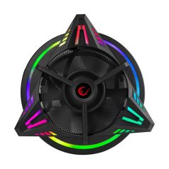   Rampage CPU Cooler - RM-C03 COOLBLADE (max 28dB, 73,05 m3/h, 4 pin csatlakozó, 8cm, RGB LED)