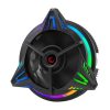 Rampage CPU Cooler - RM-C03 COOLBLADE (max 28dB, 73,05 m3/h, 4 pin csatlakozó, 8cm, RGB LED)