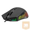 Rampage Egér Gamer - SMX-G68 SPEAR (7200DPI, 7 gomb, makro, RGB LED, 1,5m harisnyázott kábel, fekete)